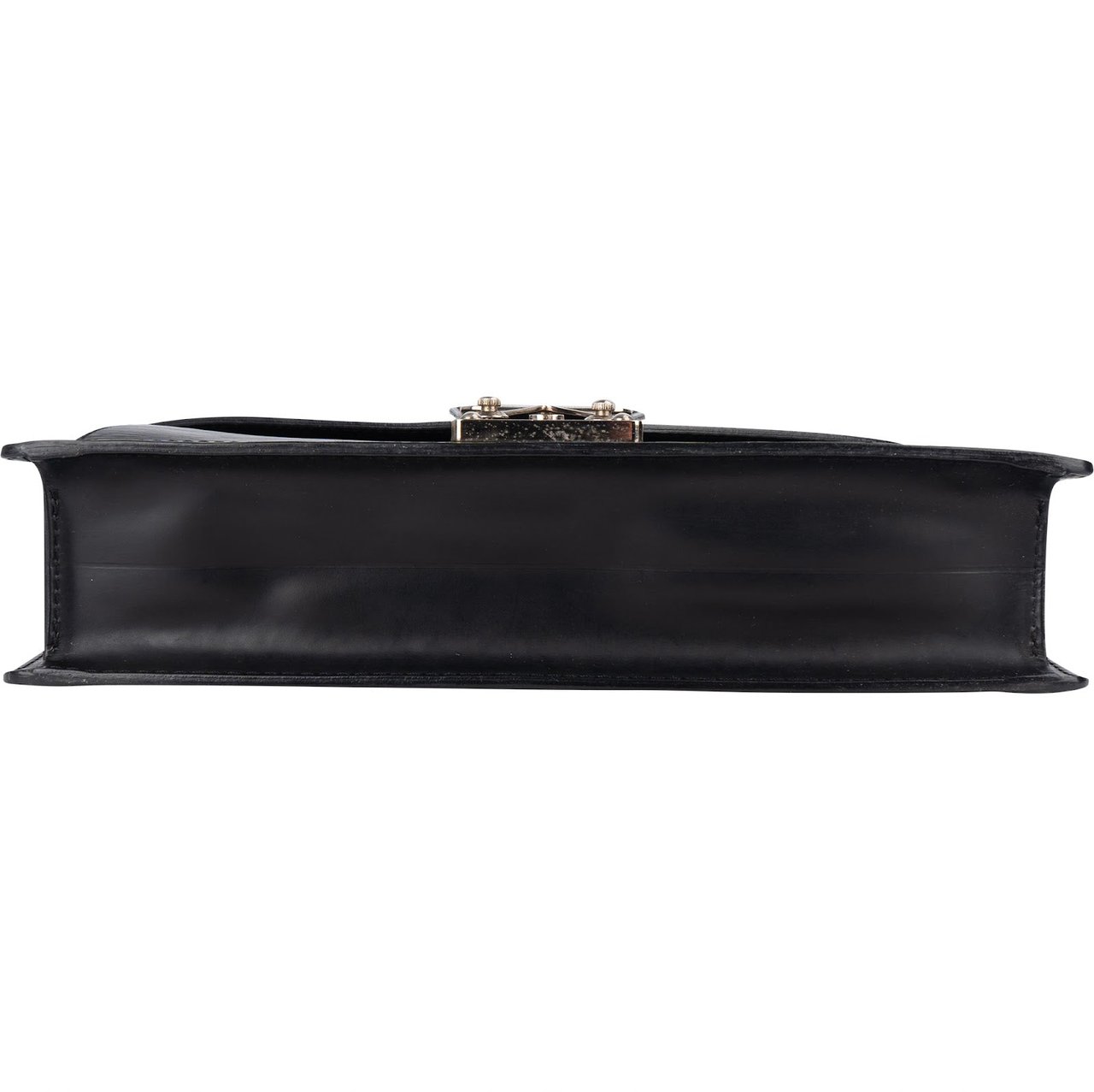 Louis Vuitton Louis Vuitton Noir Epi Leathe Dragonne Pochette Clutch Zwart