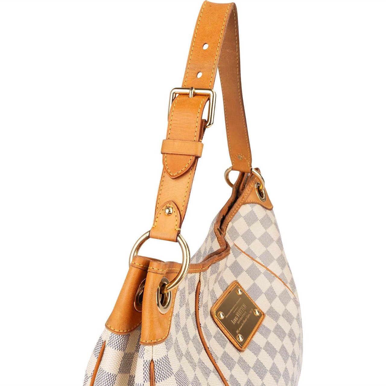 Louis Vuitton Louis Vuitton Monogram Damier Azur Galliera PM Shoulder Bag Wit