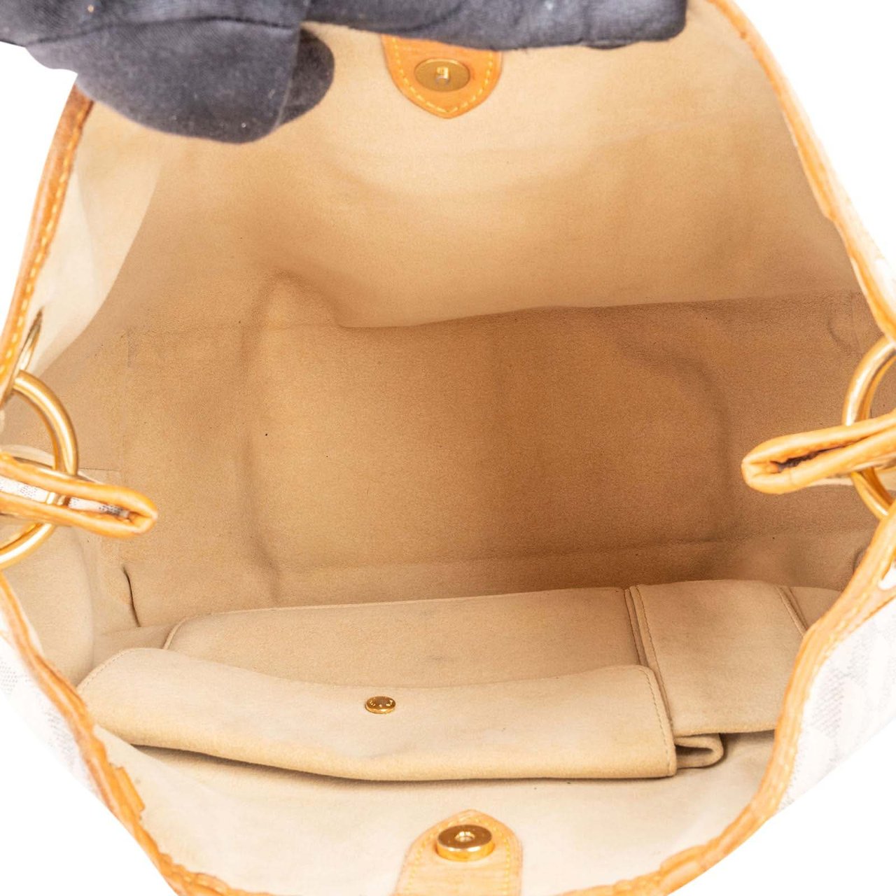 Louis Vuitton Louis Vuitton Monogram Damier Azur Galliera PM Shoulder Bag Wit