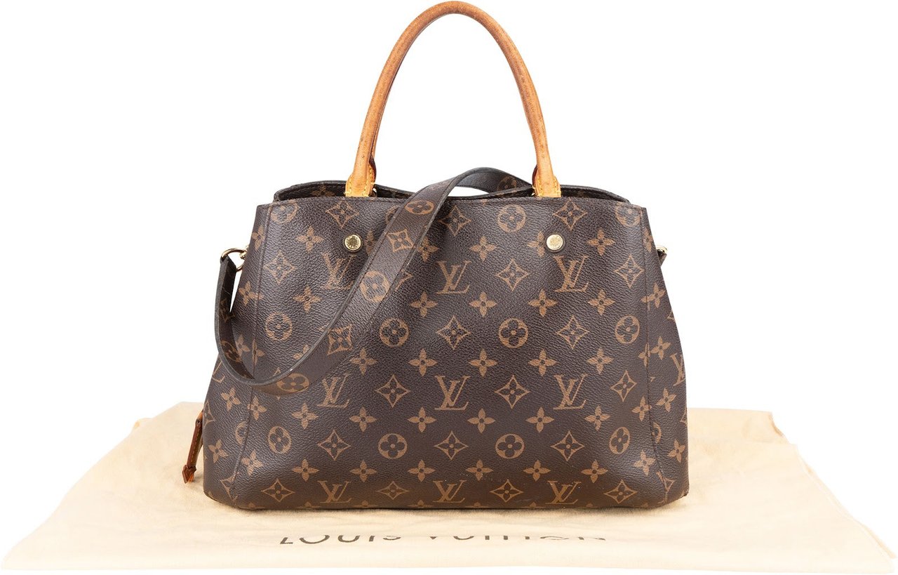 Louis Vuitton Monogram Canvas Montaigne MM Handbag Bruin