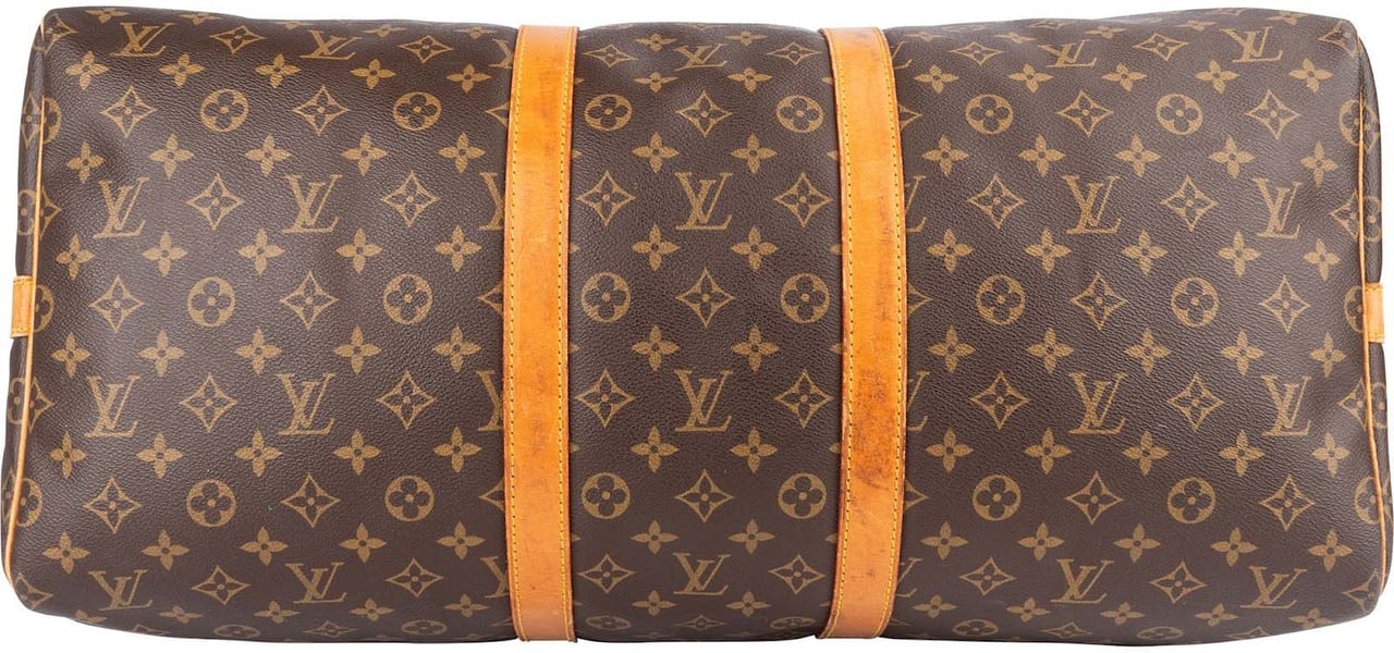 Louis Vuitton Louis Vuitton Monogram Canvas Keepall 55 Bandoulière Travel Bag Bruin