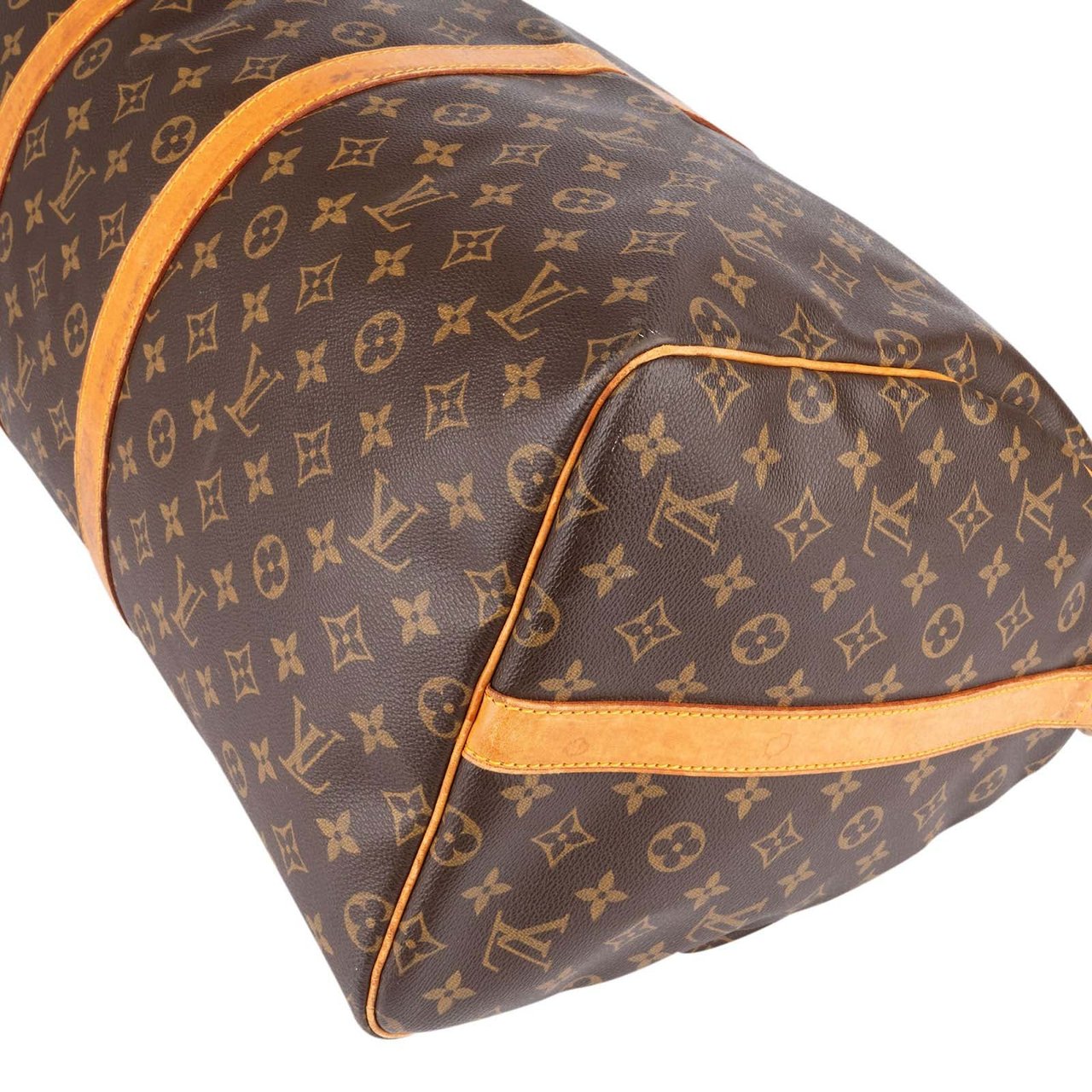 Louis Vuitton Louis Vuitton Monogram Canvas Keepall 55 Bandoulière Travel Bag Bruin