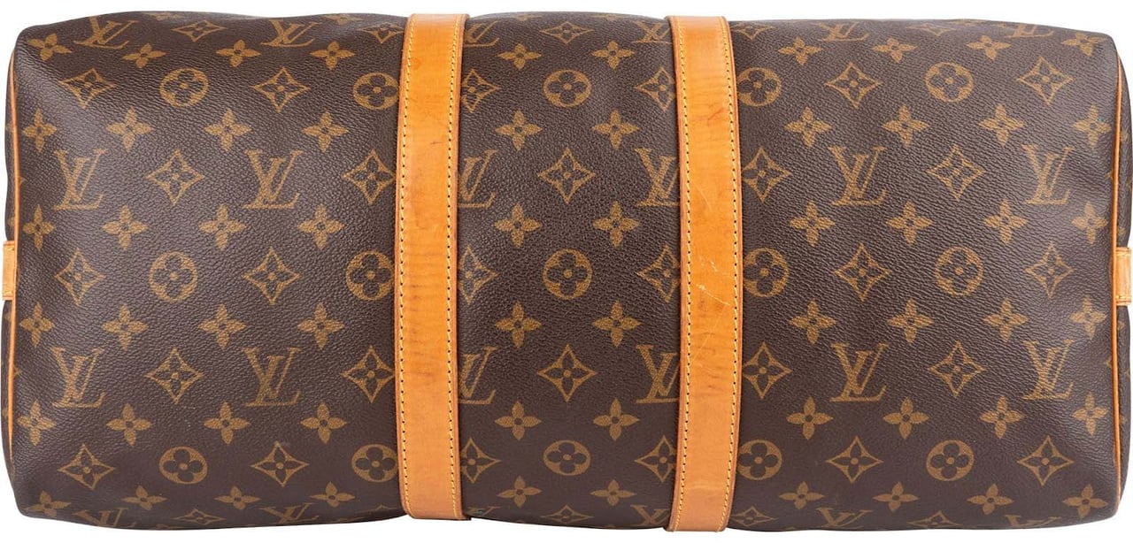 Louis Vuitton Louis Vuitton Monogram Canvas Keepall 45 Bandoulière Travel Bag Bruin