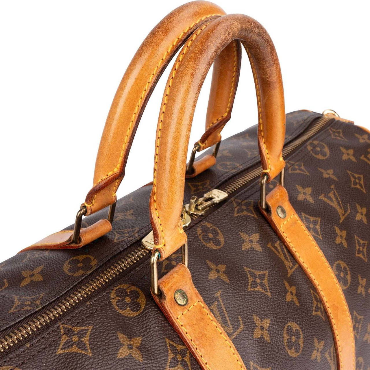 Louis Vuitton Louis Vuitton Monogram Canvas Keepall 45 Bandoulière Travel Bag Bruin