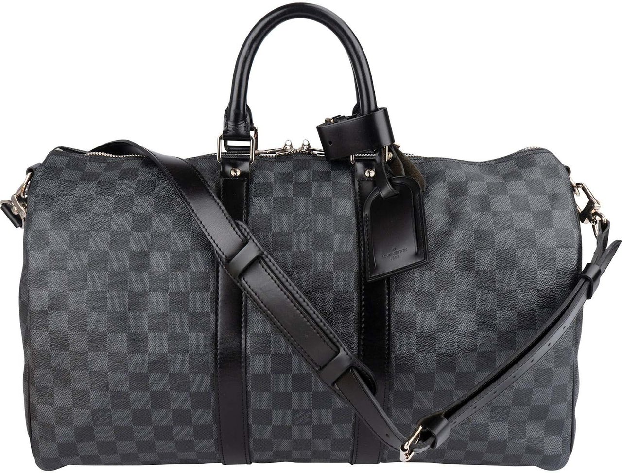 Louis Vuitton Louis Vuitton Monogram Damier Graphite Keepall 45 Bandoulière Travel Bag Donkergrijs