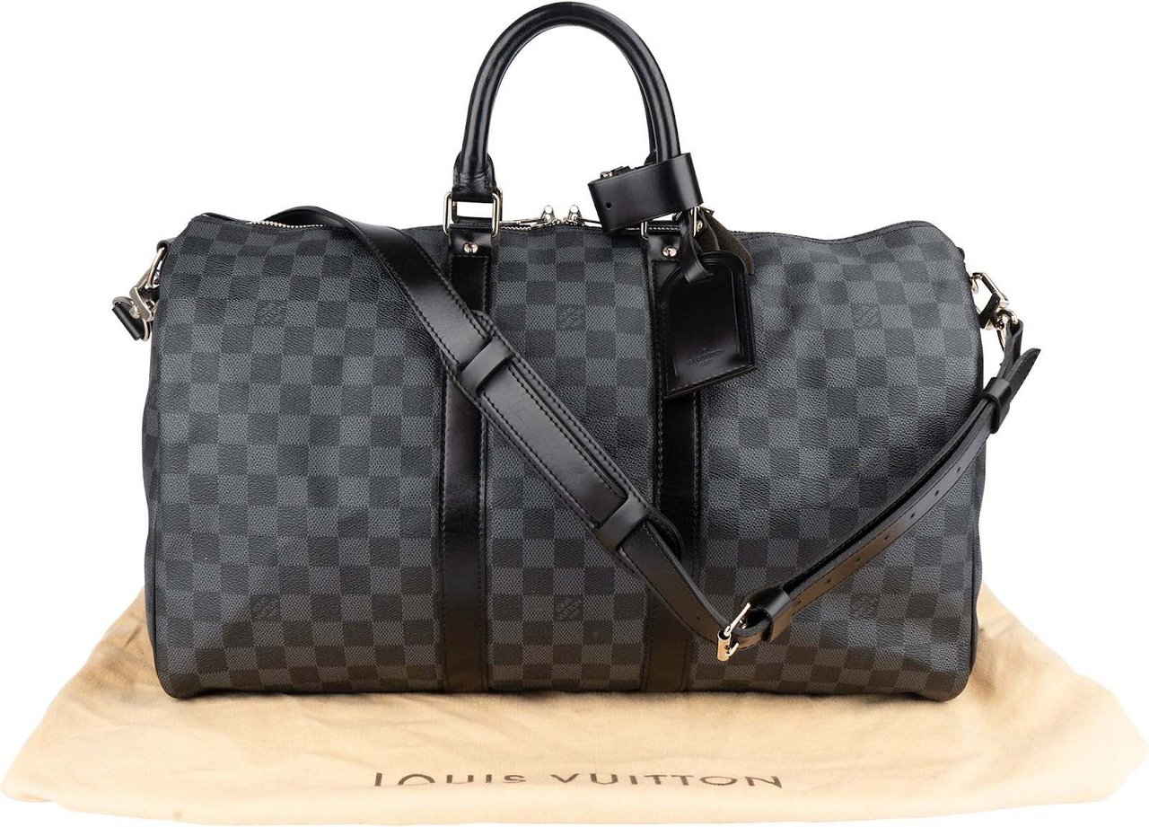 Louis Vuitton Louis Vuitton Monogram Damier Graphite Keepall 45 Bandoulière Travel Bag Donkergrijs