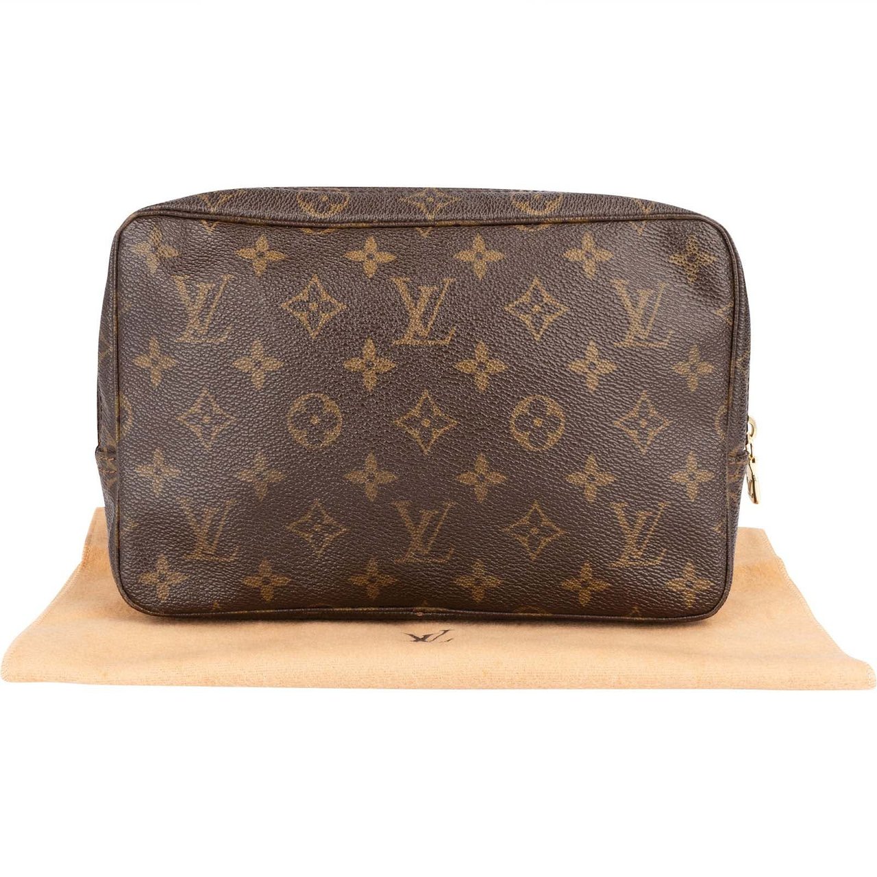 Louis Vuitton Louis Vuitton Canvas Monogram Trousse Toilette 23 Clutch Bruin