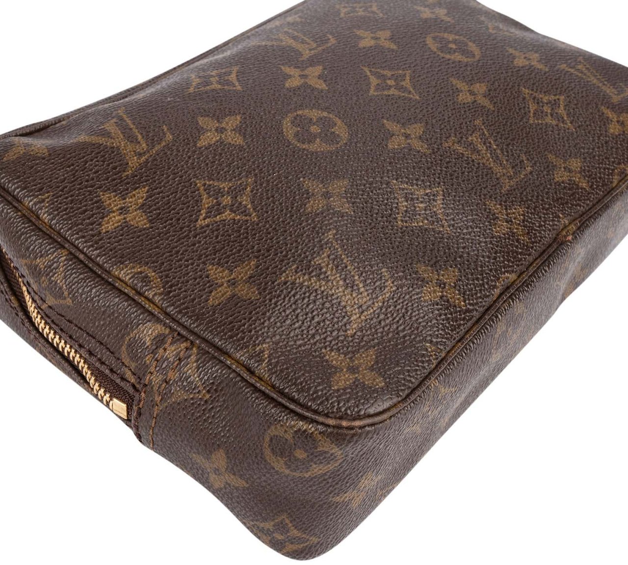 Louis Vuitton Louis Vuitton Canvas Monogram Trousse Toilette 23 Clutch Bruin