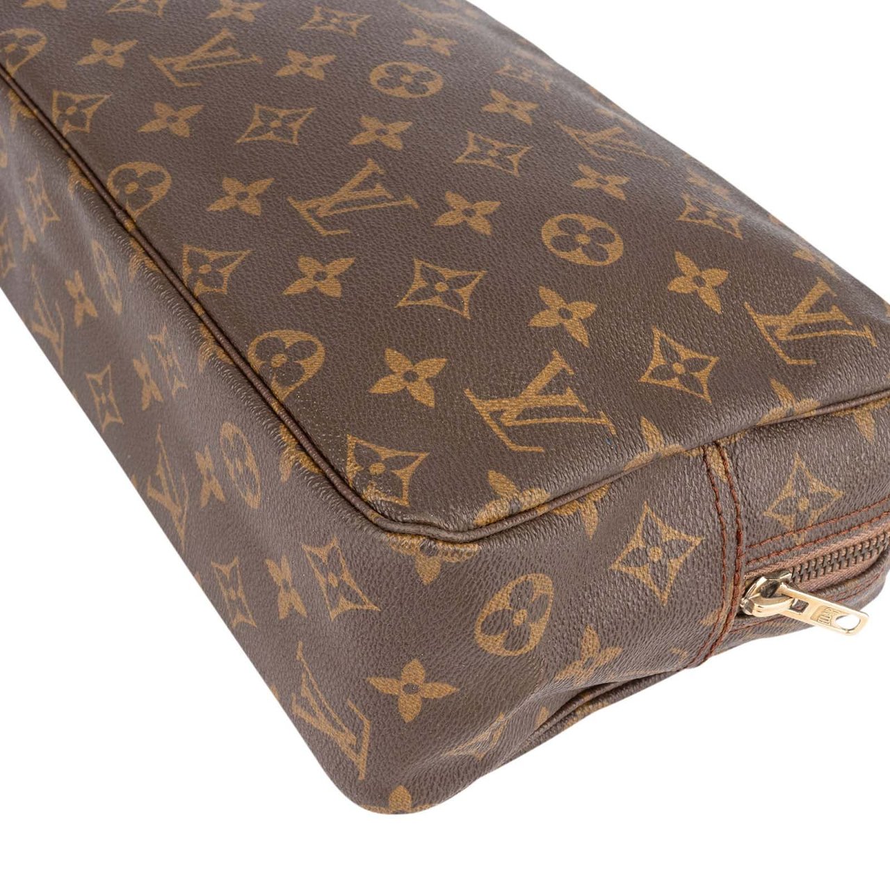 Louis Vuitton Louis Vuitton Monogram Canvas Trousse Toilette 28 Clutch Bruin