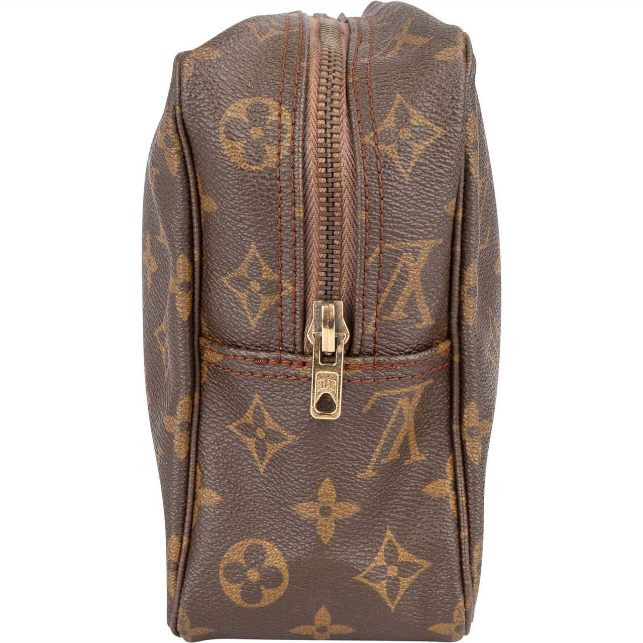 Louis Vuitton Louis Vuitton Monogram Canvas Trousse Toilette 28 Clutch Bruin