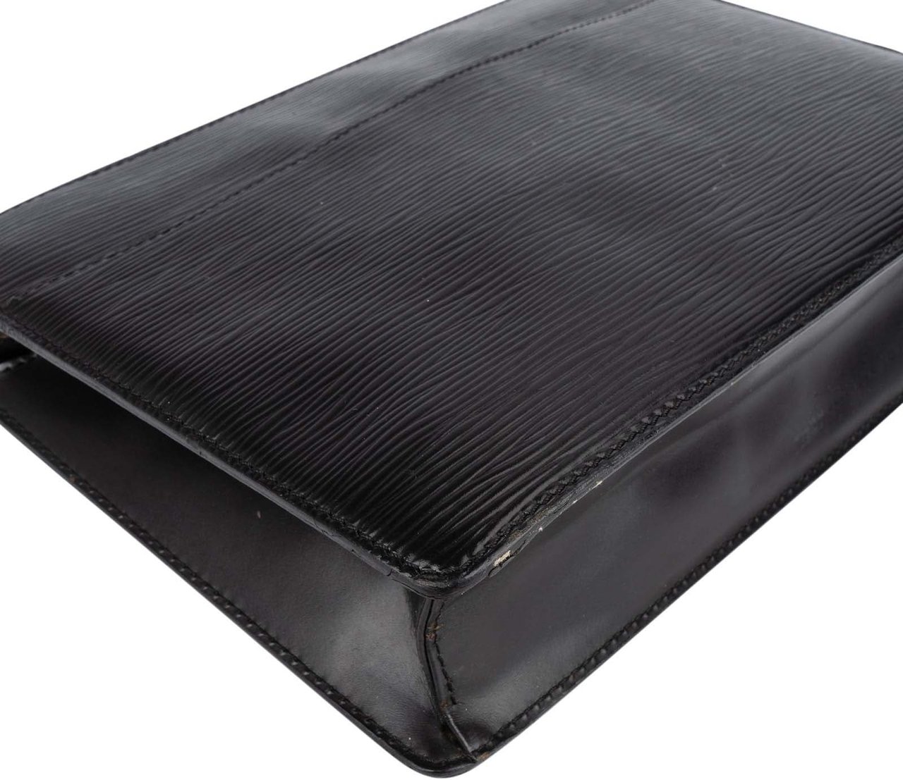 Louis Vuitton Louis Vuitton Noir Epi Leather Pochette Homme Clutch Zwart