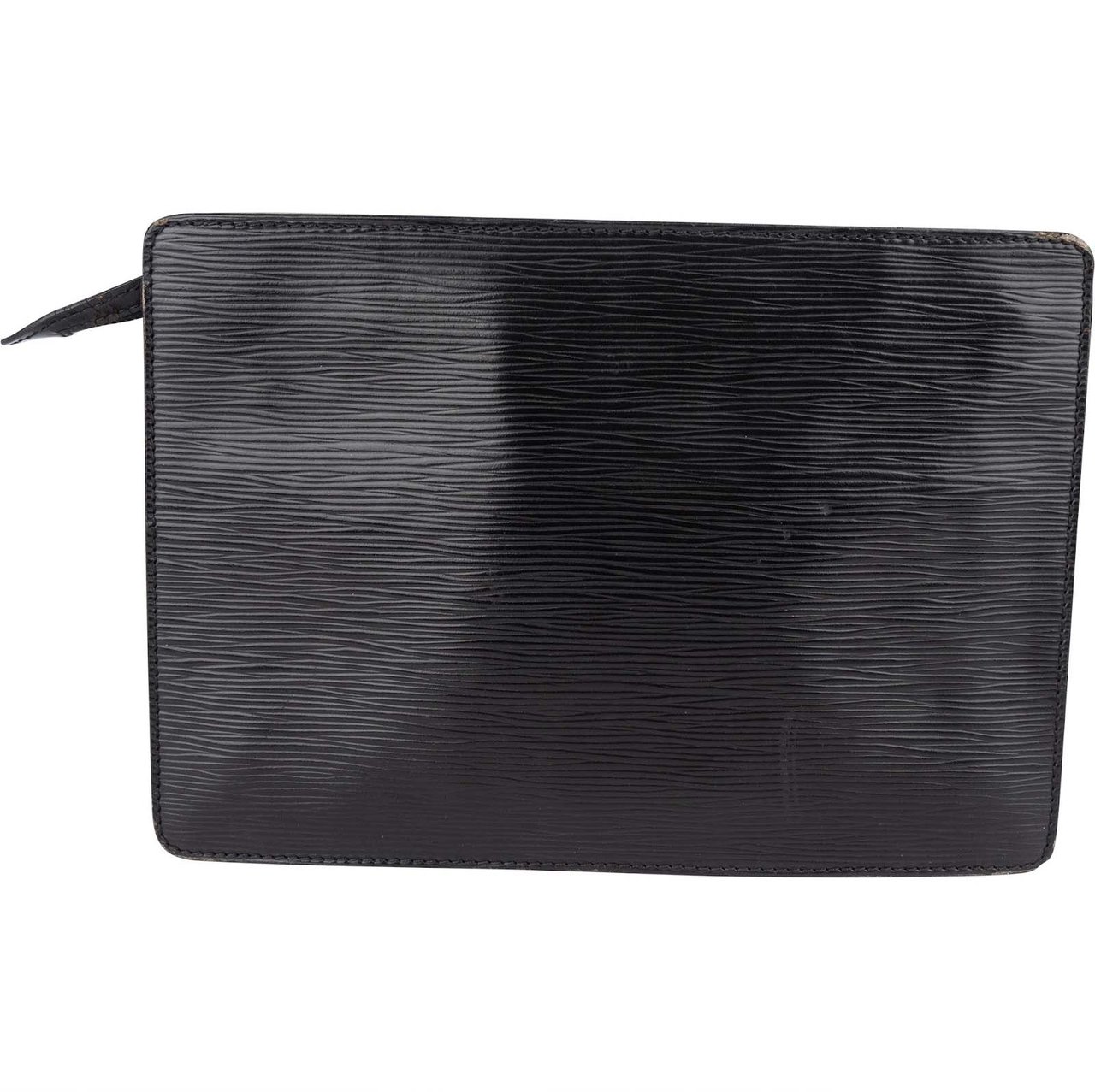 Louis Vuitton Louis Vuitton Noir Epi Leather Pochette Homme Clutch Zwart