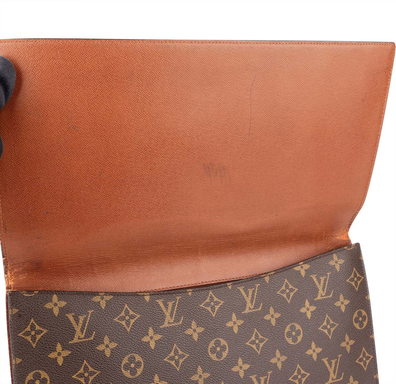 Louis Vuitton Louis Vuitton Monogram Canvas Porte Documents Laptop Clutch Bruin