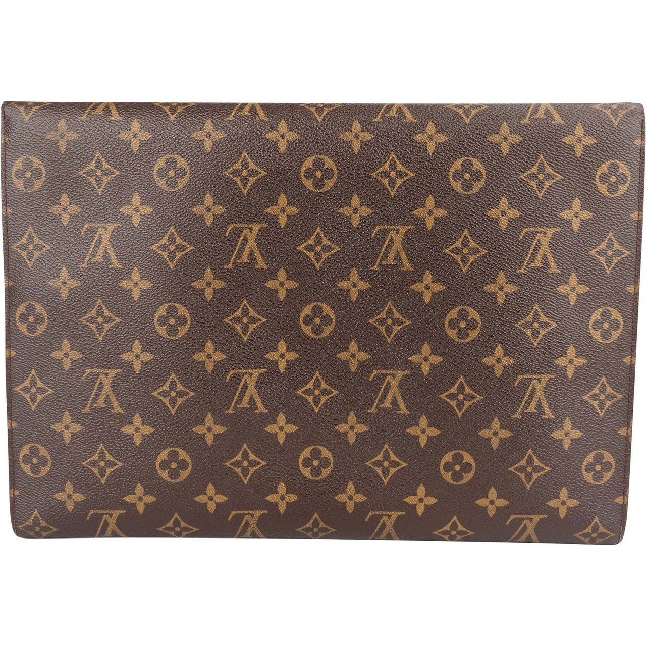 Louis Vuitton Louis Vuitton Monogram Canvas Porte Documents Laptop Clutch Bruin