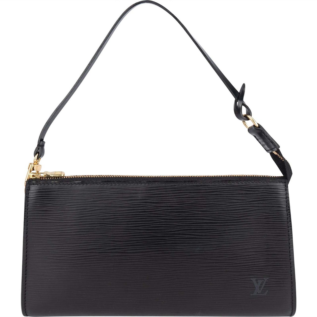 Louis Vuitton Louis Vuitton Noir Epi Leather Pochette Accessoires Handbag Zwart