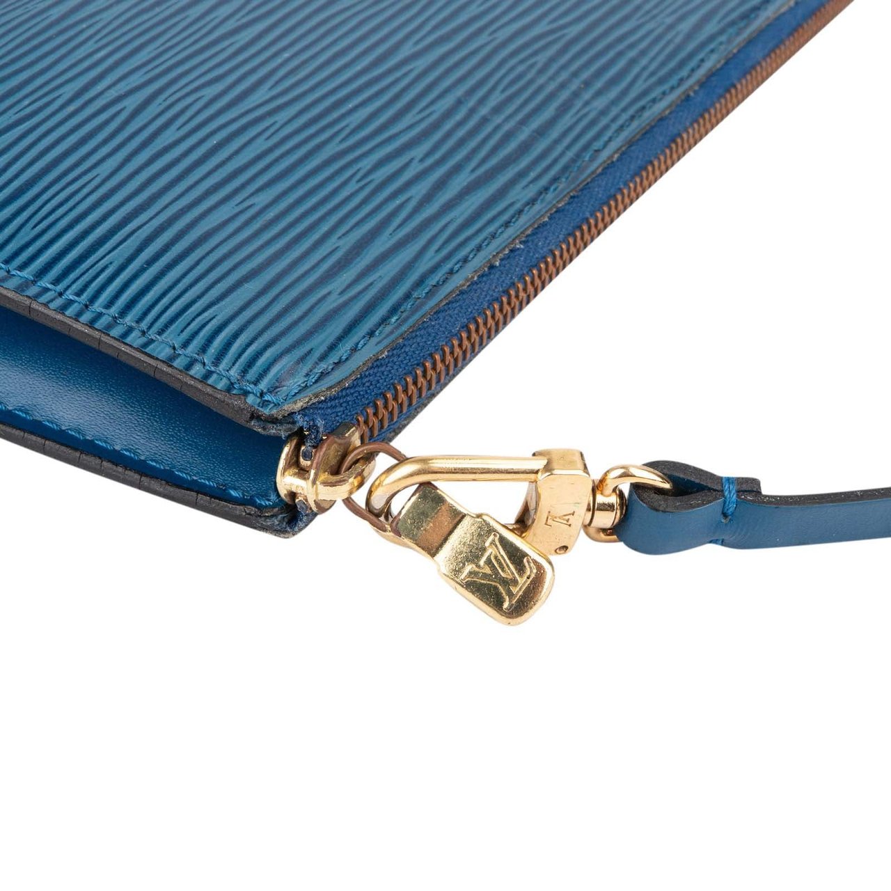 Louis Vuitton Louis Vuitton Blue Epi Leather Pochette Accessoires Handbag Blauw