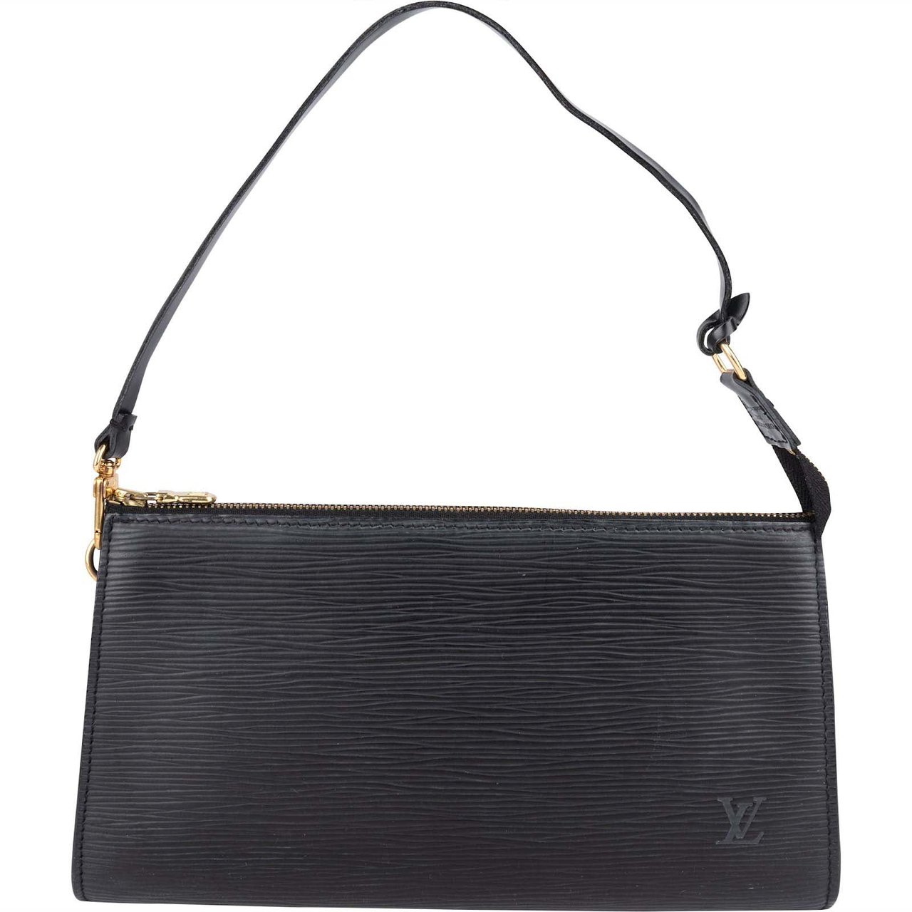 Louis Vuitton Louis Vuitton Noir Epi Leather Pochette Accessoires Handbag Zwart