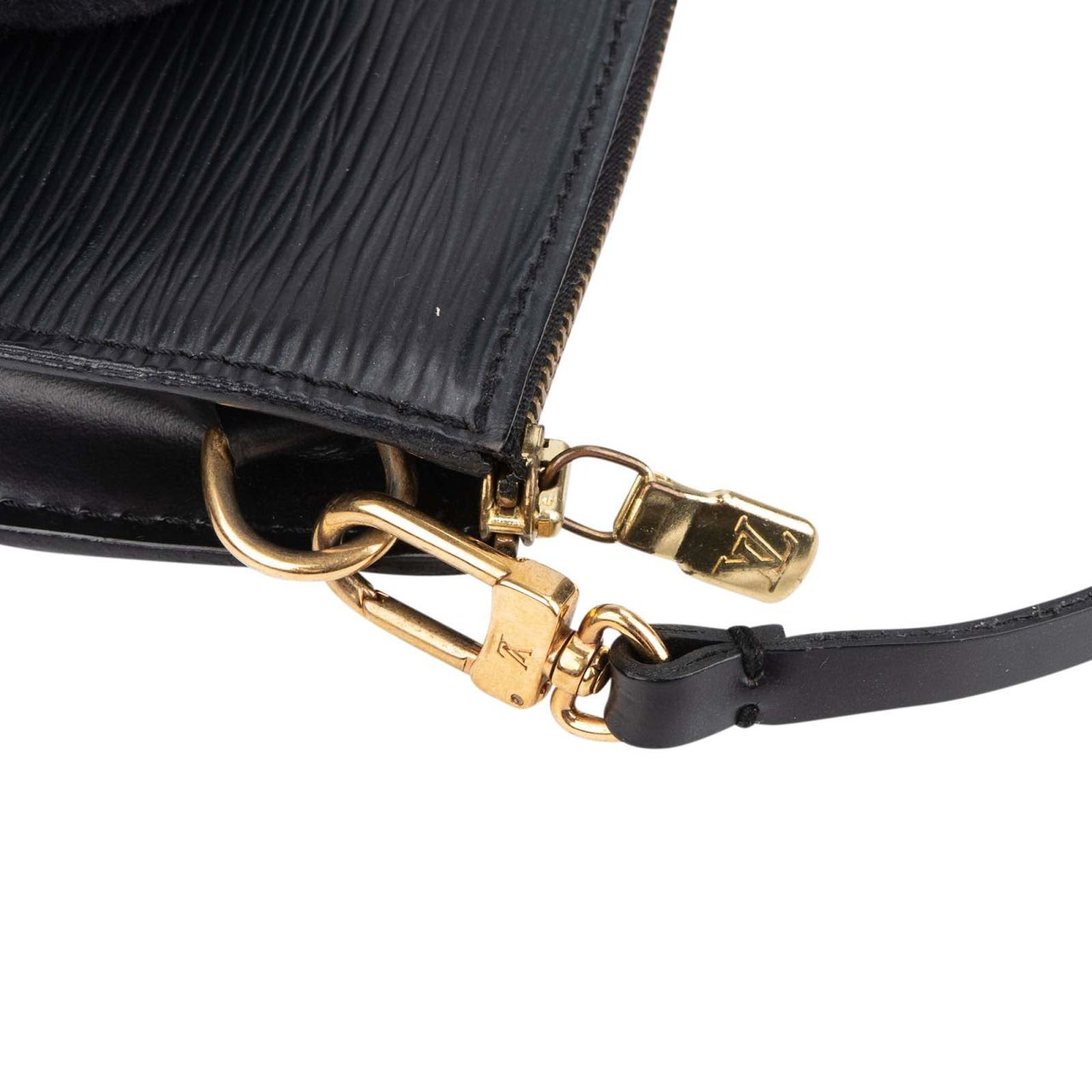 Louis Vuitton Louis Vuitton Noir Epi Leather Pochette Accessoires Handbag Zwart