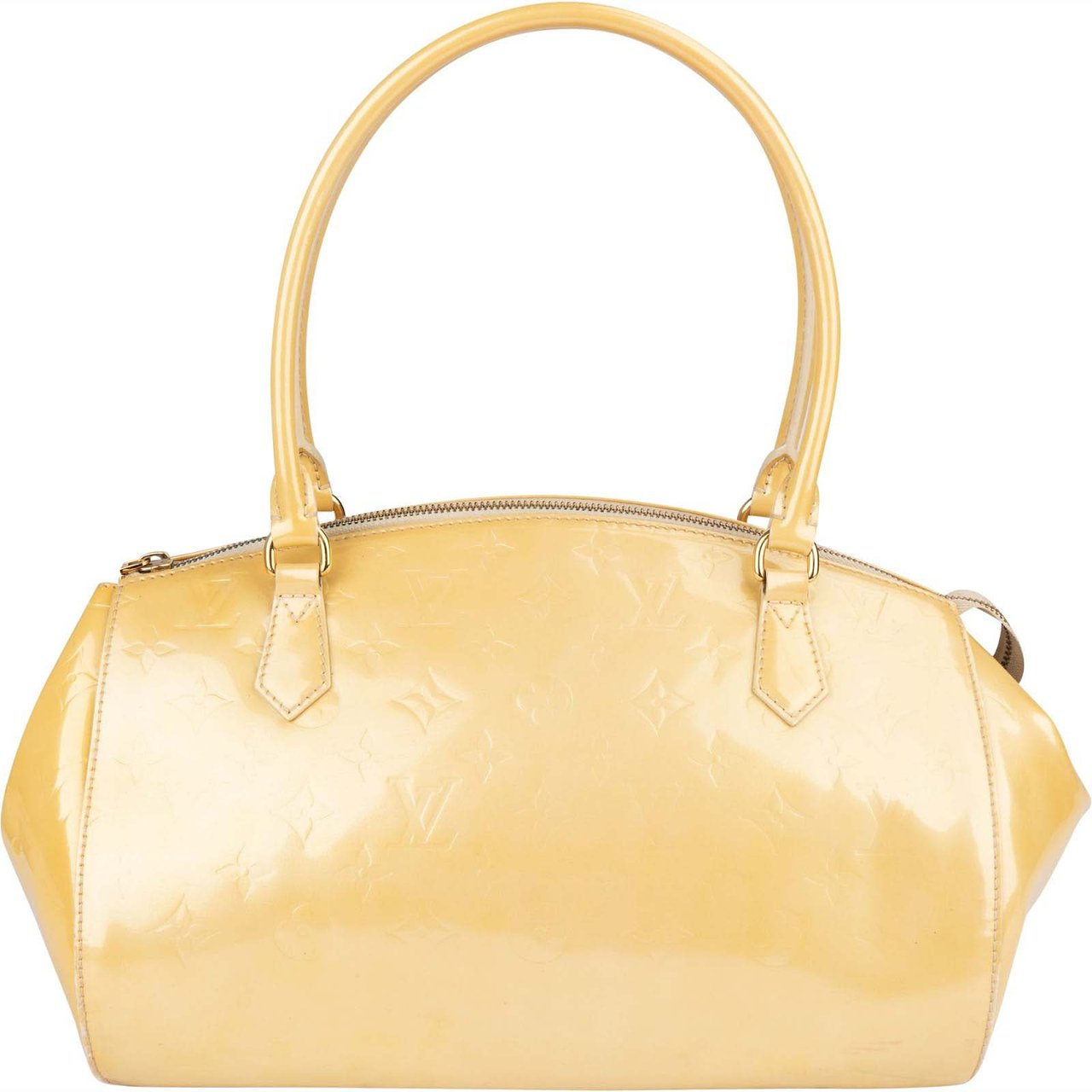 Louis Vuitton Louis Vuitton Monogram Vernis Leather Sherwood GM Handbag Geel