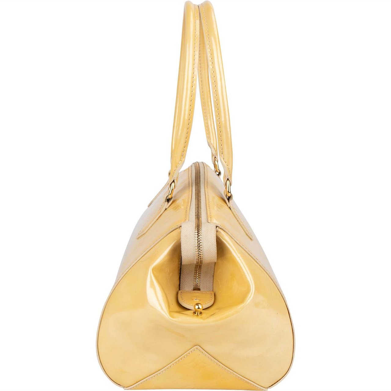 Louis Vuitton Louis Vuitton Monogram Vernis Leather Sherwood GM Handbag Geel