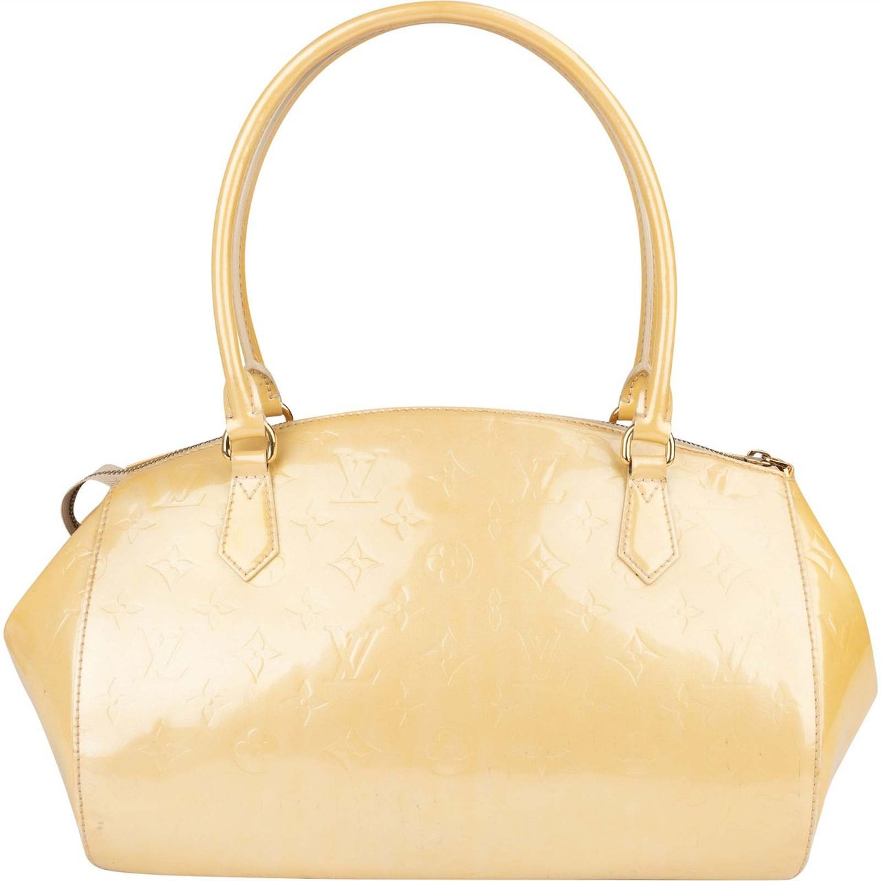 Louis Vuitton Louis Vuitton Monogram Vernis Leather Sherwood GM Handbag Geel