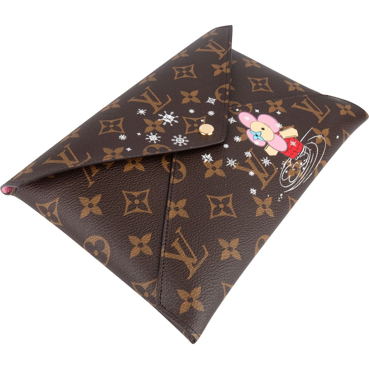 Louis Vuitton Louis Vuitton Monogram Canvas Limited Xmas Large Pochette Kirigami Clutch Bruin
