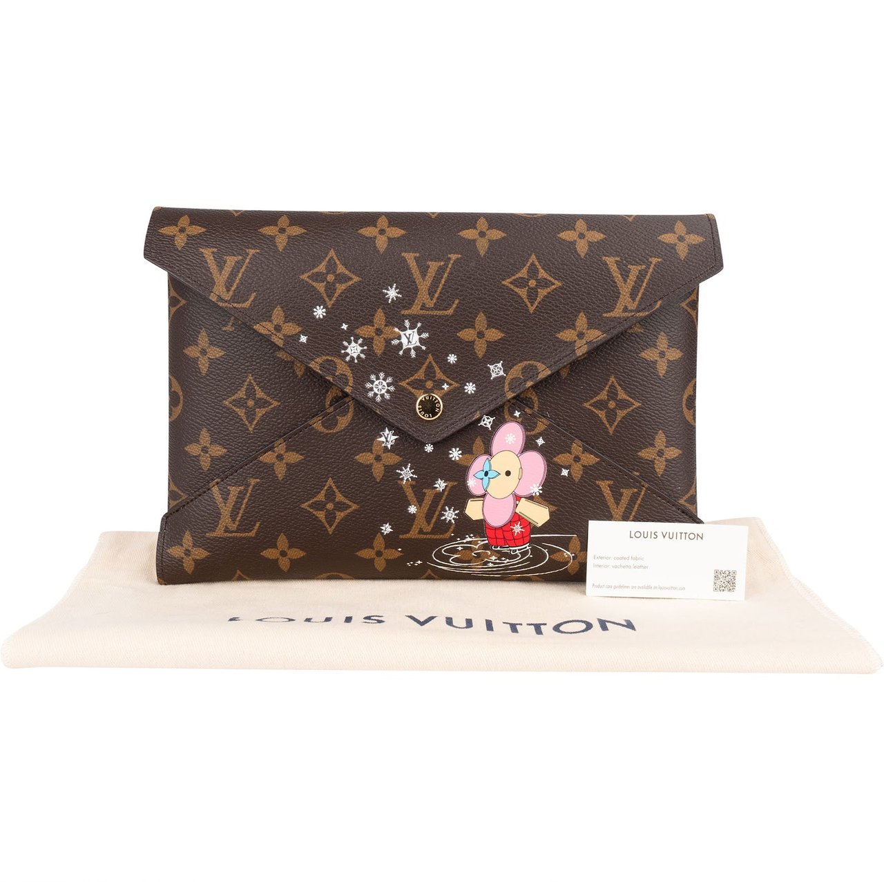 Louis Vuitton Louis Vuitton Monogram Canvas Limited Xmas Large Pochette Kirigami Clutch Bruin