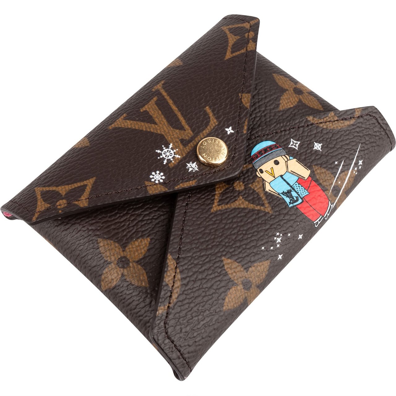 Louis Vuitton Louis Vuitton Monogram Canvas Limited Xmas Small Pochette Kirigami Etui Bruin