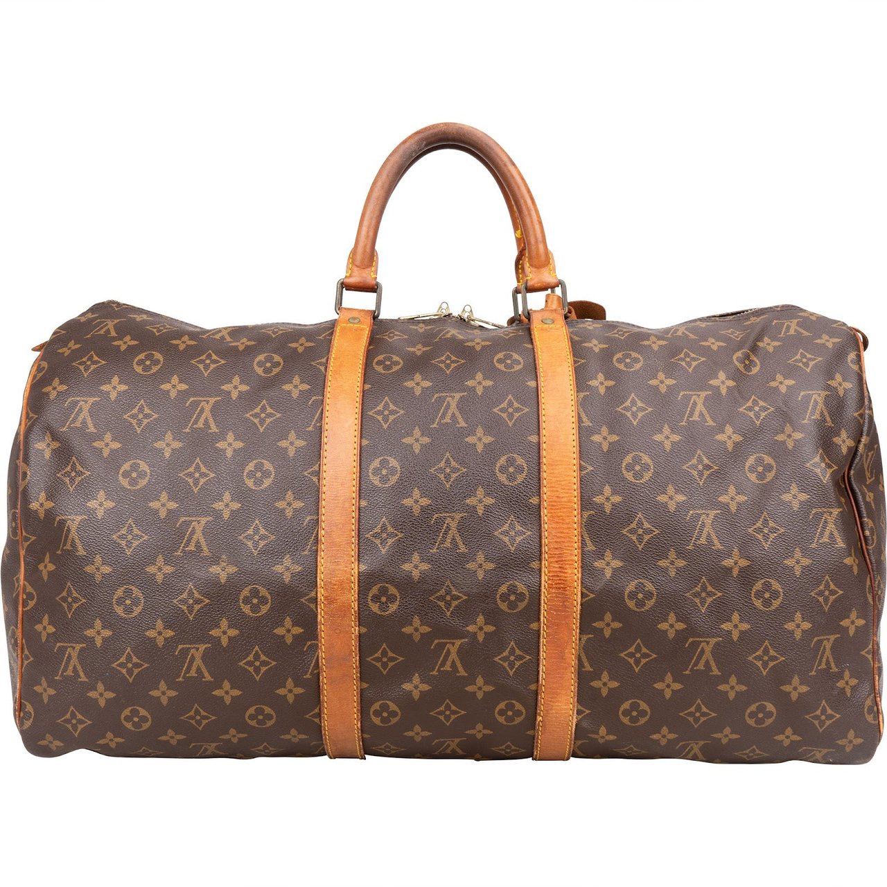 Louis Vuitton Louis Vuitton Monogram Canvas Keepall 55 Travel Bag Bruin