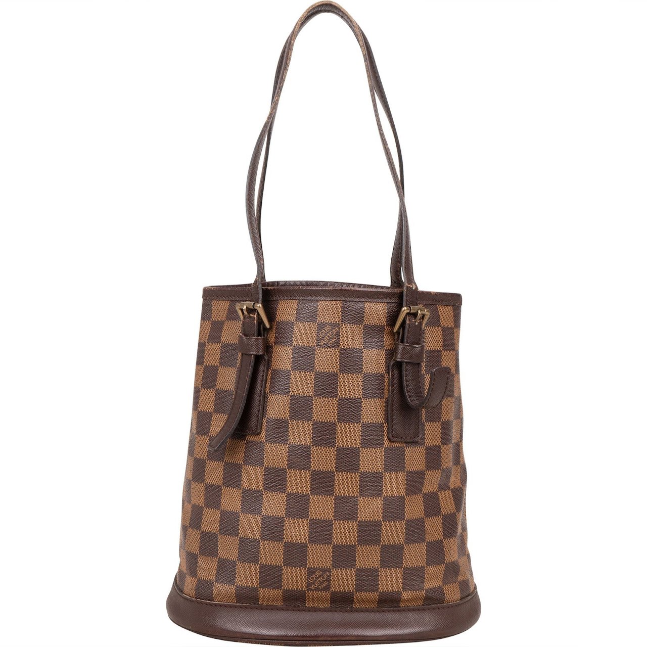 Louis Vuitton Louis Vuitton Monogram Damier Ebene Bucket PM Shoulder Bag Bruin
