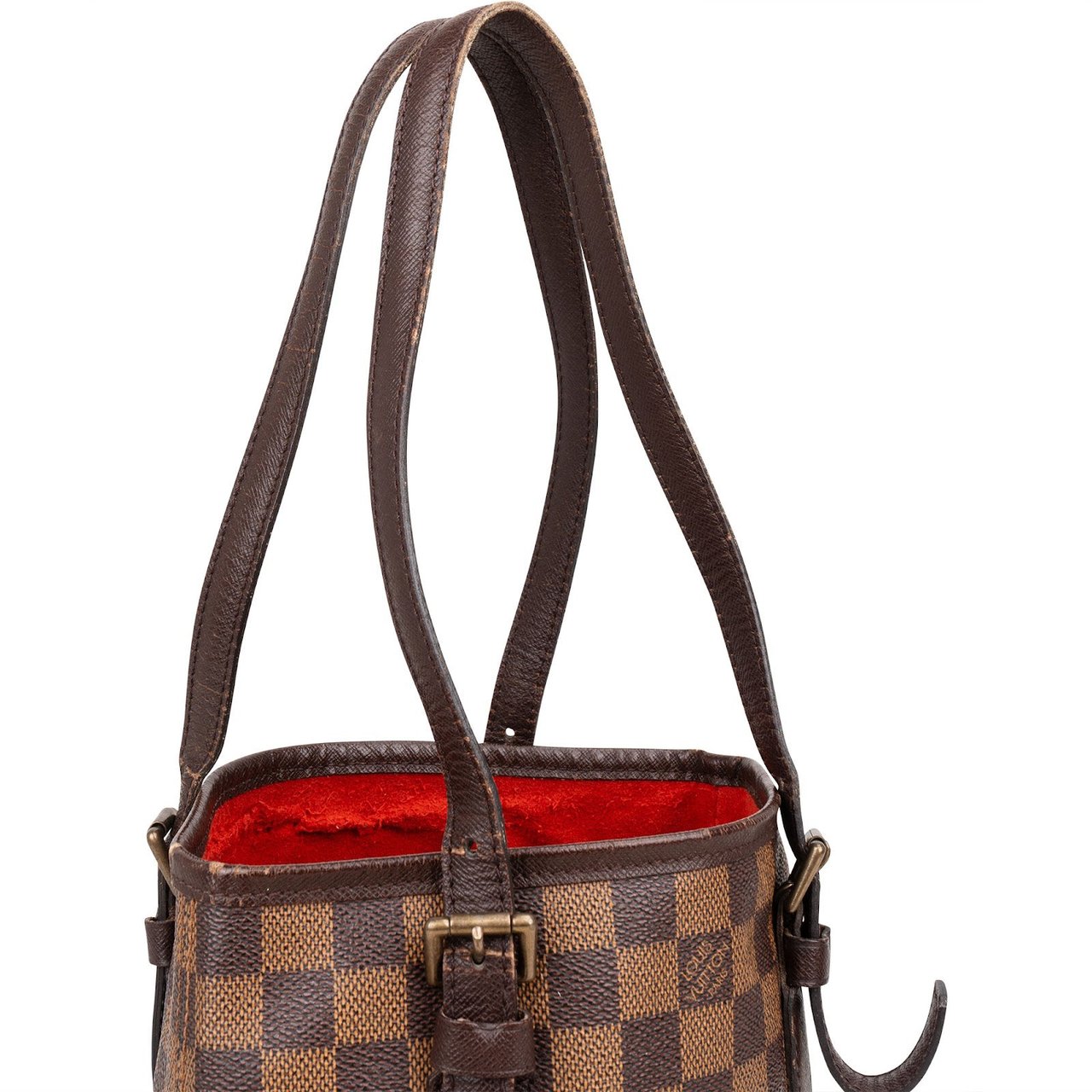 Louis Vuitton Louis Vuitton Monogram Damier Ebene Bucket PM Shoulder Bag Bruin