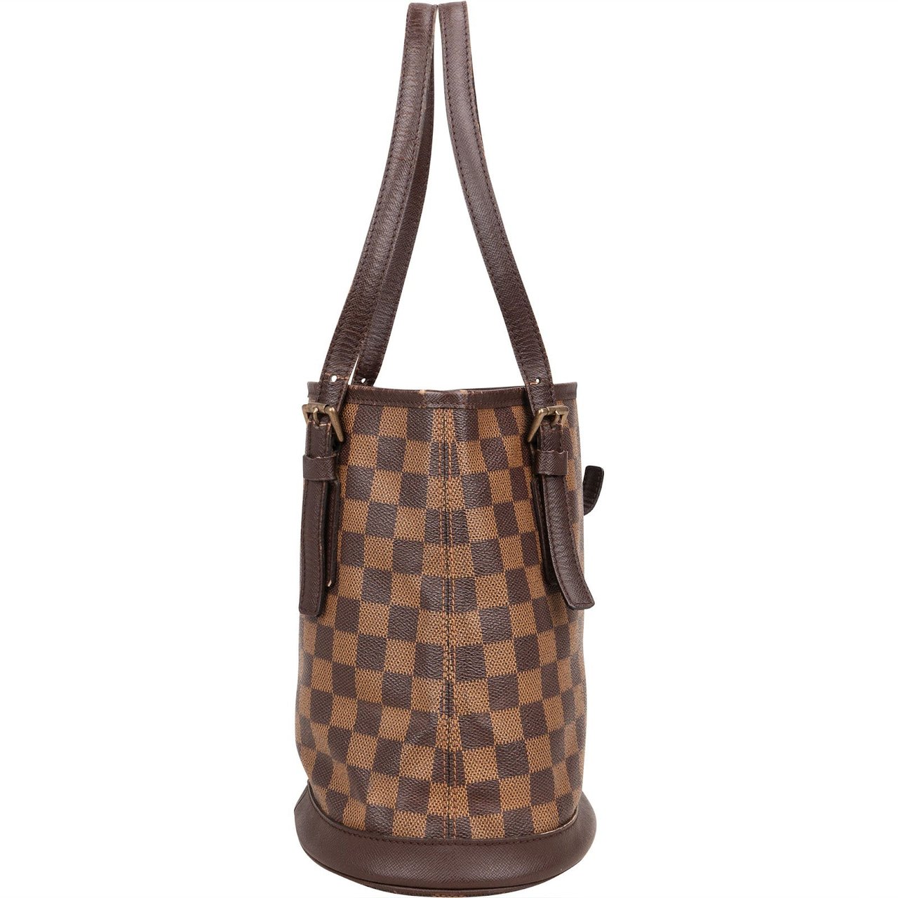 Louis Vuitton Louis Vuitton Monogram Damier Ebene Bucket PM Shoulder Bag Bruin