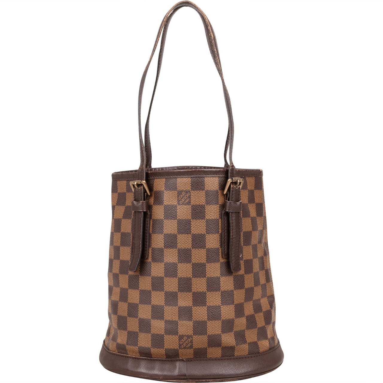 Louis Vuitton Louis Vuitton Monogram Damier Ebene Bucket PM Shoulder Bag Bruin