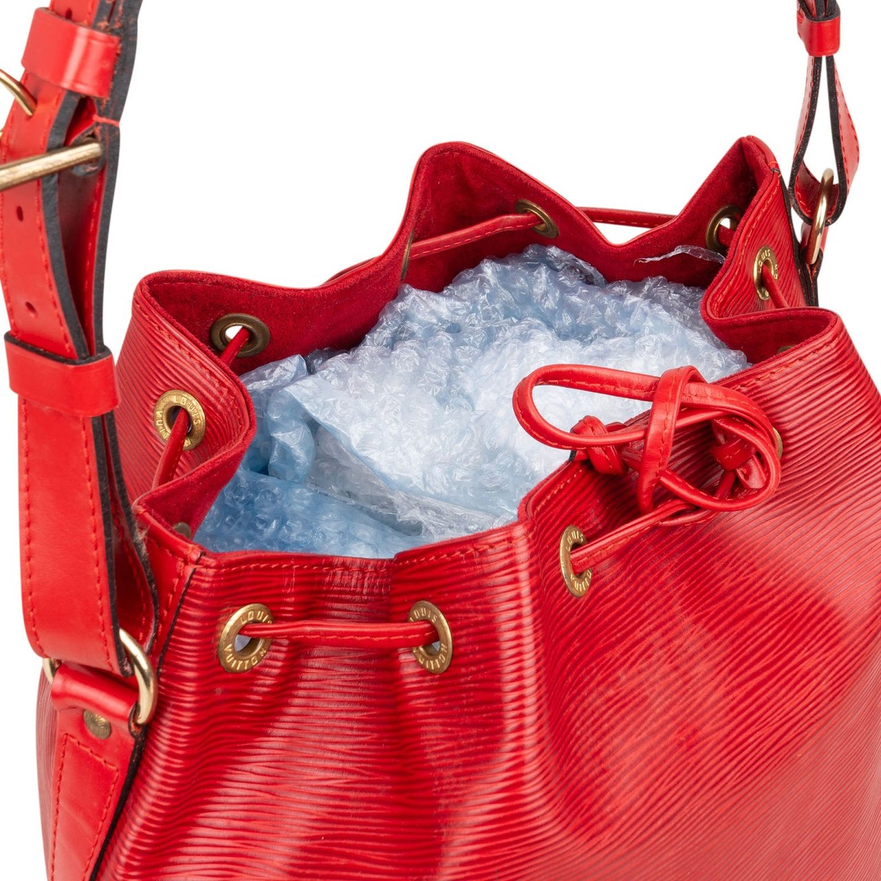 Louis Vuitton Red Epi Leather Sac Noé Grande Shoulder Bag Rood