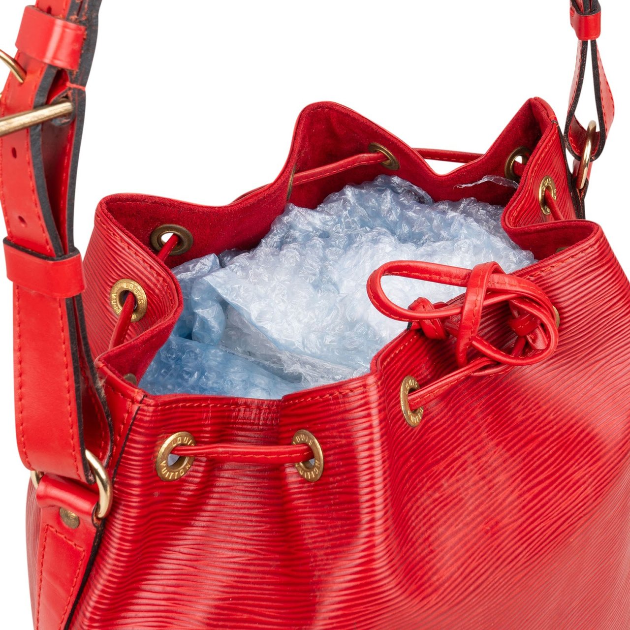 Louis Vuitton Louis Vuitton Red Epi Leather Sac Noé Grande Shoulder Bag Rood