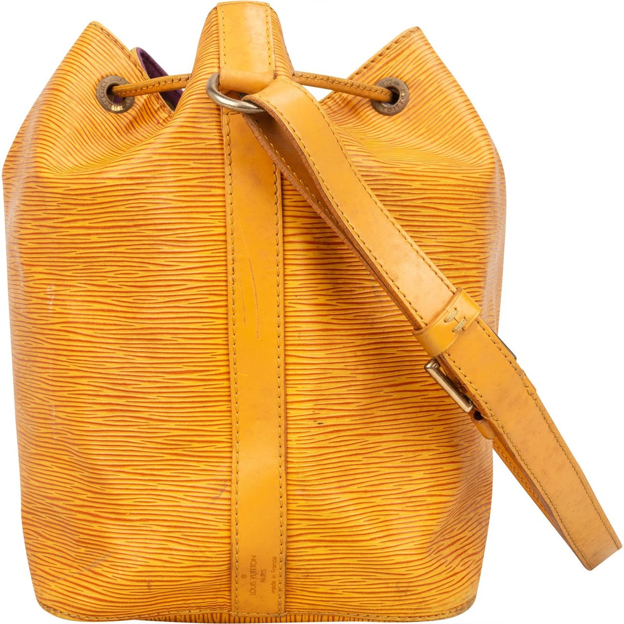 Louis Vuitton Louis Vuitton Yellow Epi Leather Sac Noé Petit Shoulder Bag Geel