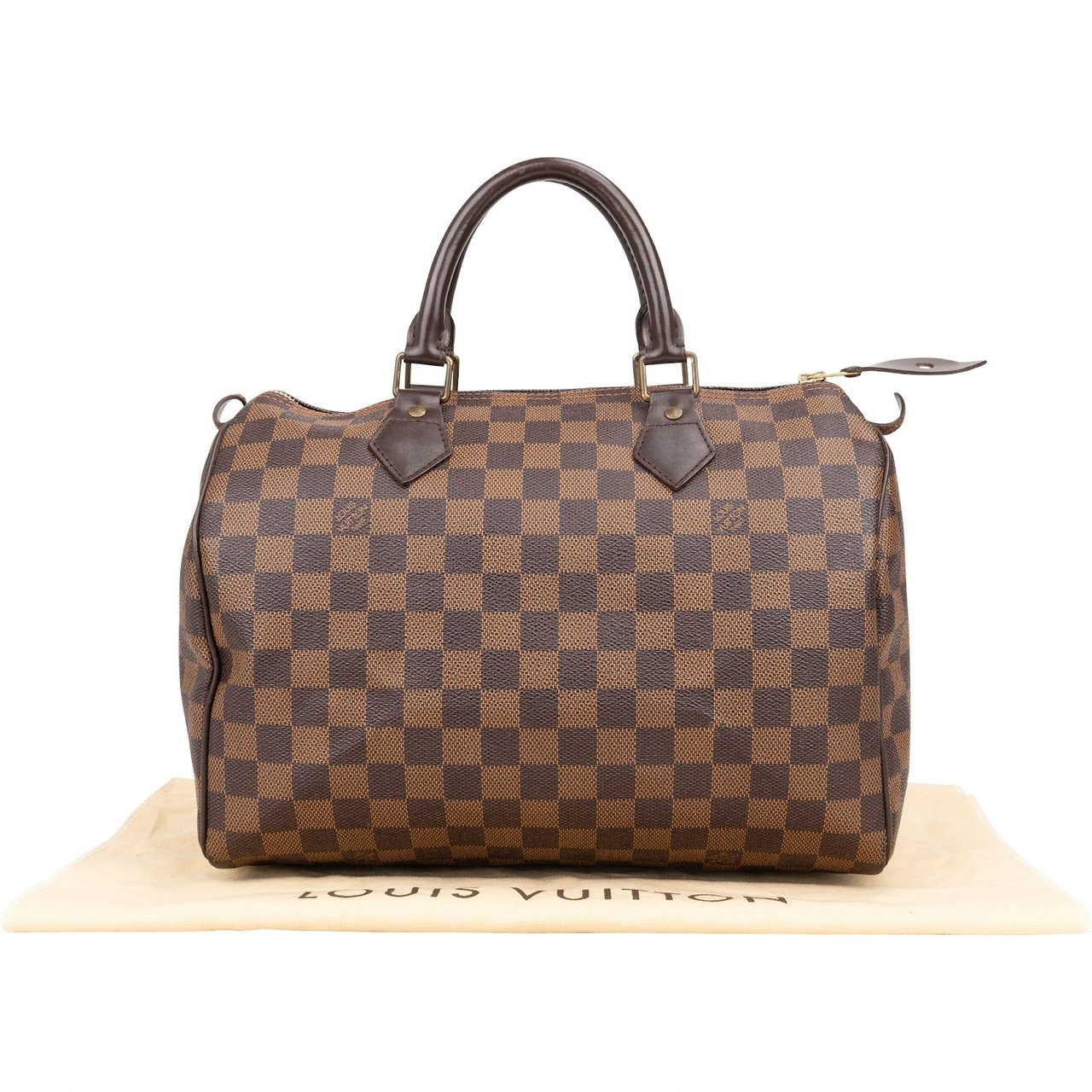 Louis Vuitton Louis Vuitton Monogram Damier Ebene Speedy 30 Handbag Bruin