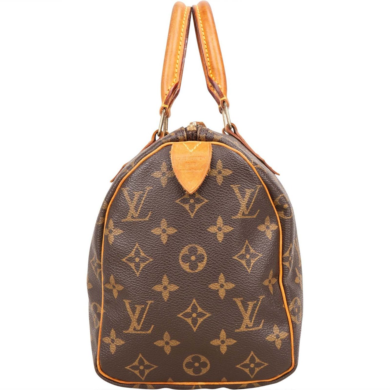 Louis Vuitton Louis Vuitton Monogram Canvas Speedy 25 Handbag Bruin