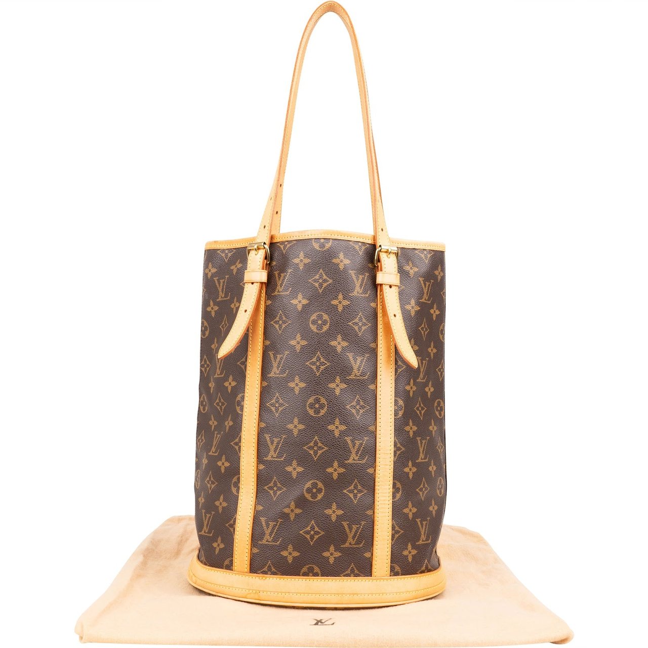 Louis Vuitton Louis Vuitton Monogram Canvas Bucket GM Shoulder Bag Bruin