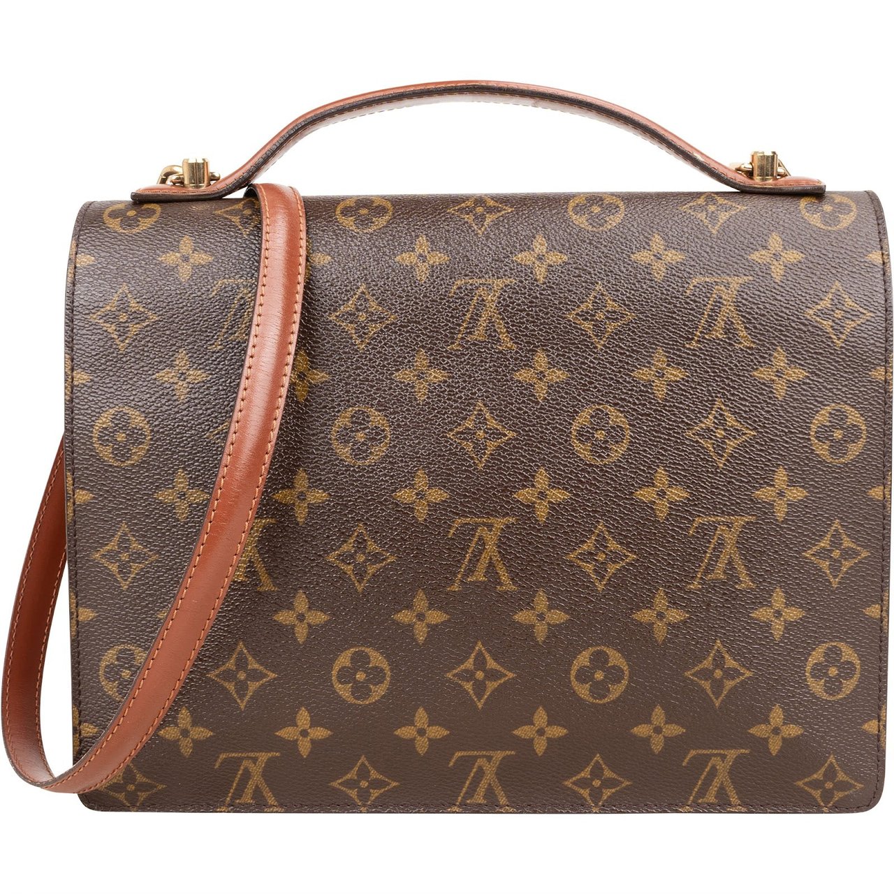Louis Vuitton Louis Vuitton Monogram Canvas Monceau Handbag Bruin