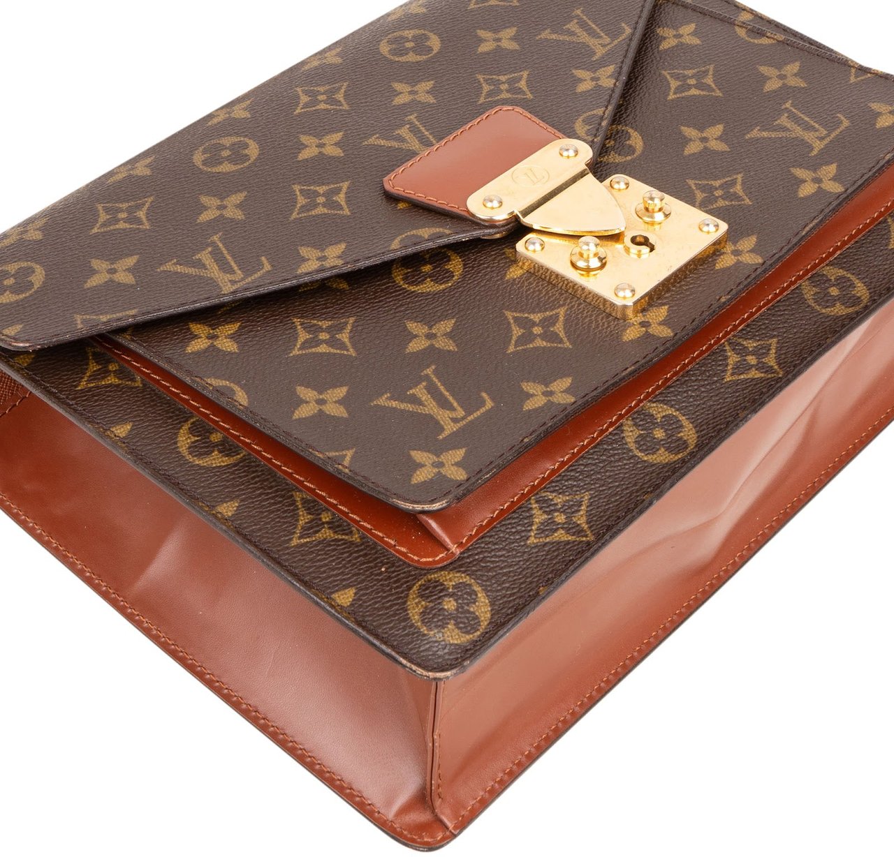 Louis Vuitton Louis Vuitton Monogram Canvas Monceau Handbag Bruin