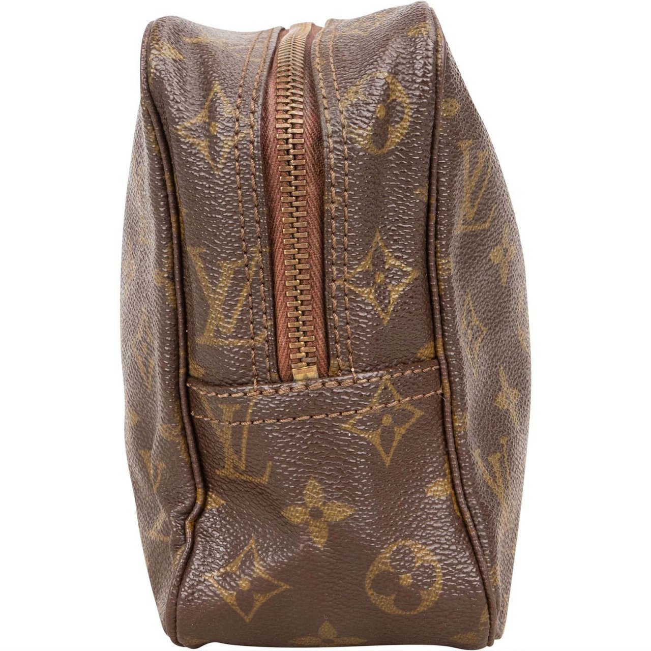 Louis Vuitton Louis Vuitton Monogram Canvas Trousse Toilette 28 Clutch Bruin