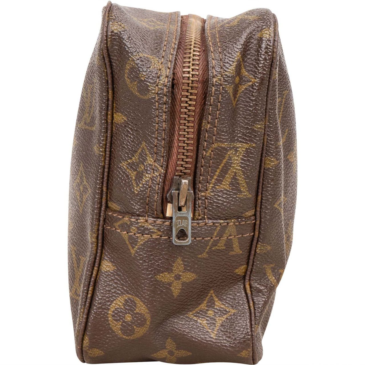 Louis Vuitton Louis Vuitton Monogram Canvas Trousse Toilette 28 Clutch Bruin