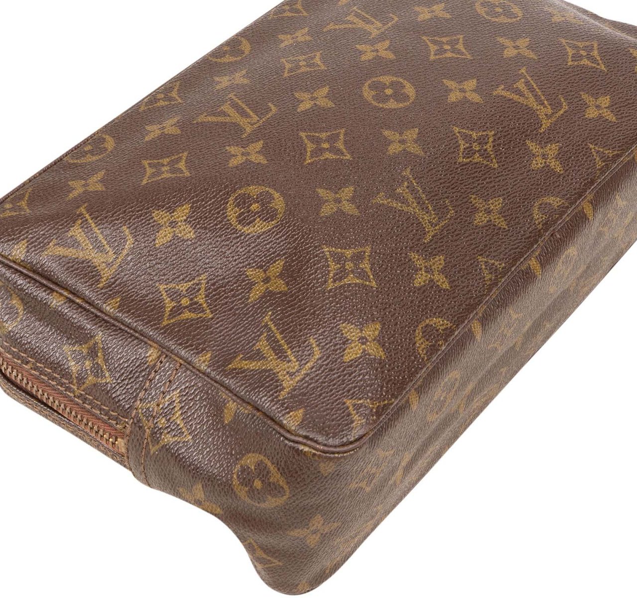 Louis Vuitton Louis Vuitton Monogram Canvas Trousse Toilette 28 Clutch Bruin