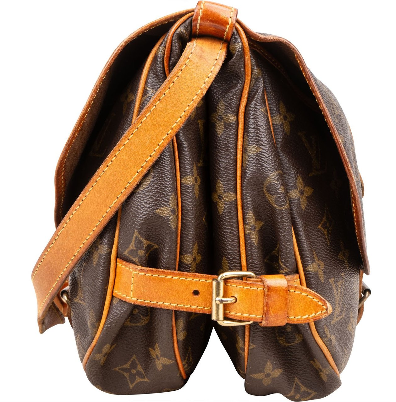 Louis Vuitton Louis Vuitton Monogram Canvas Saumur 30 Crossbody Bag Bruin