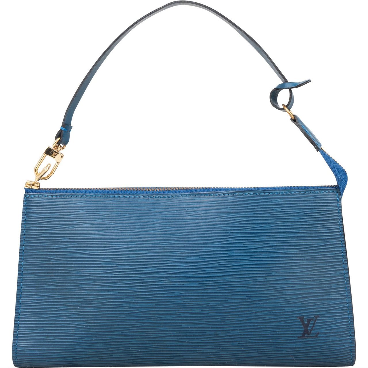 Louis Vuitton Louis Vuitton Blue Epi Leather Pochette Accessoires Handbag Blauw