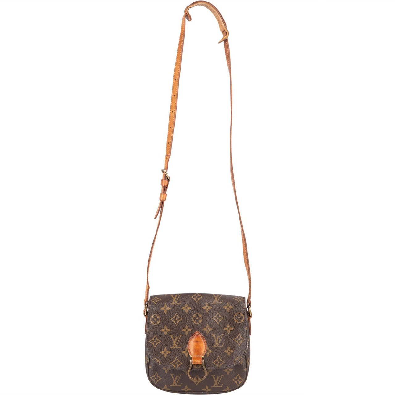 Louis Vuitton Louis Vuitton Monogram Canvas Saint Cloud MM Crossbody Bag Bruin