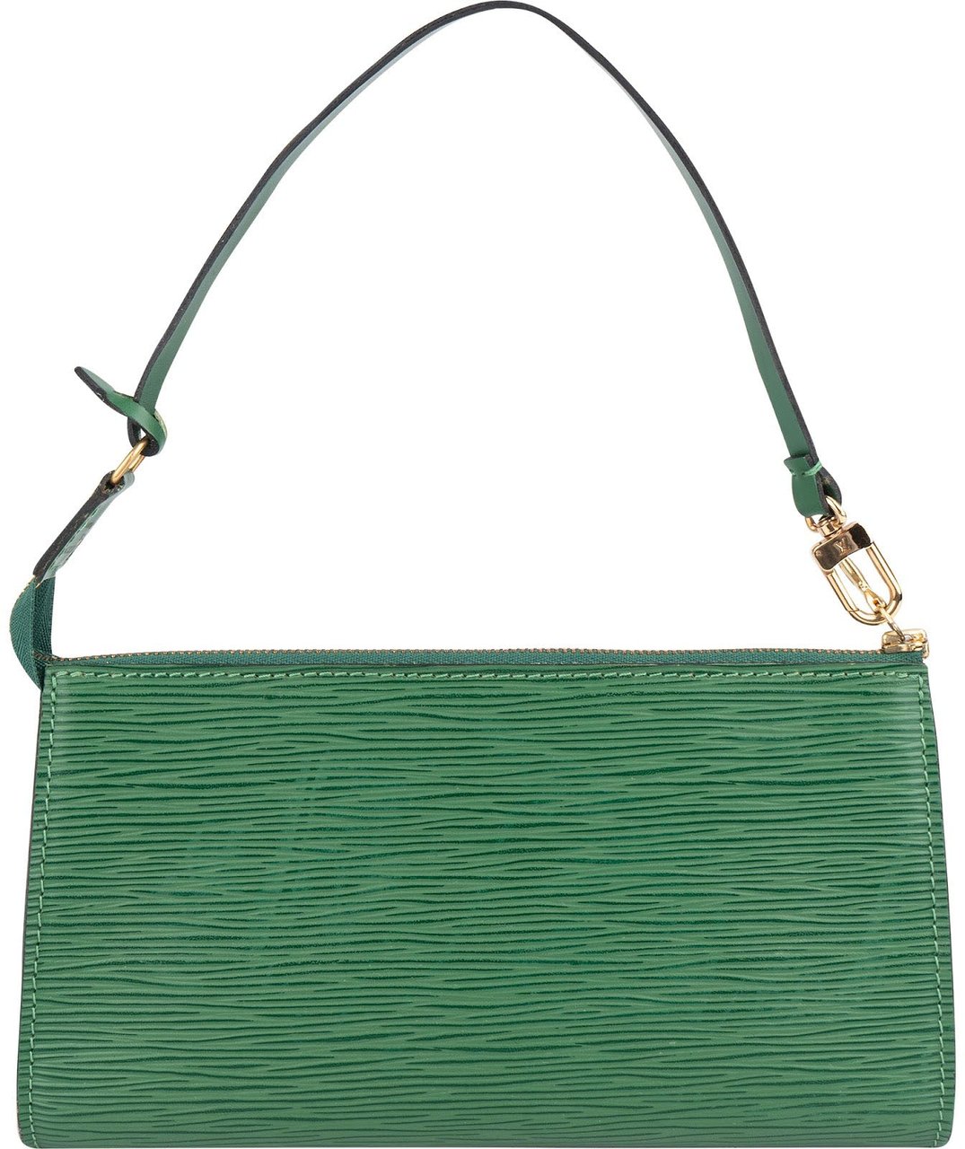 Louis Vuitton Louis Vuitton Green Epi Leather Pochette Accessoires Handbag Groen