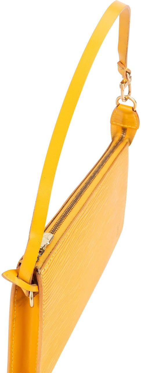 Louis Vuitton Louis Vuitton Yellow Epi Leather Pochette Accessoires Handbag Geel