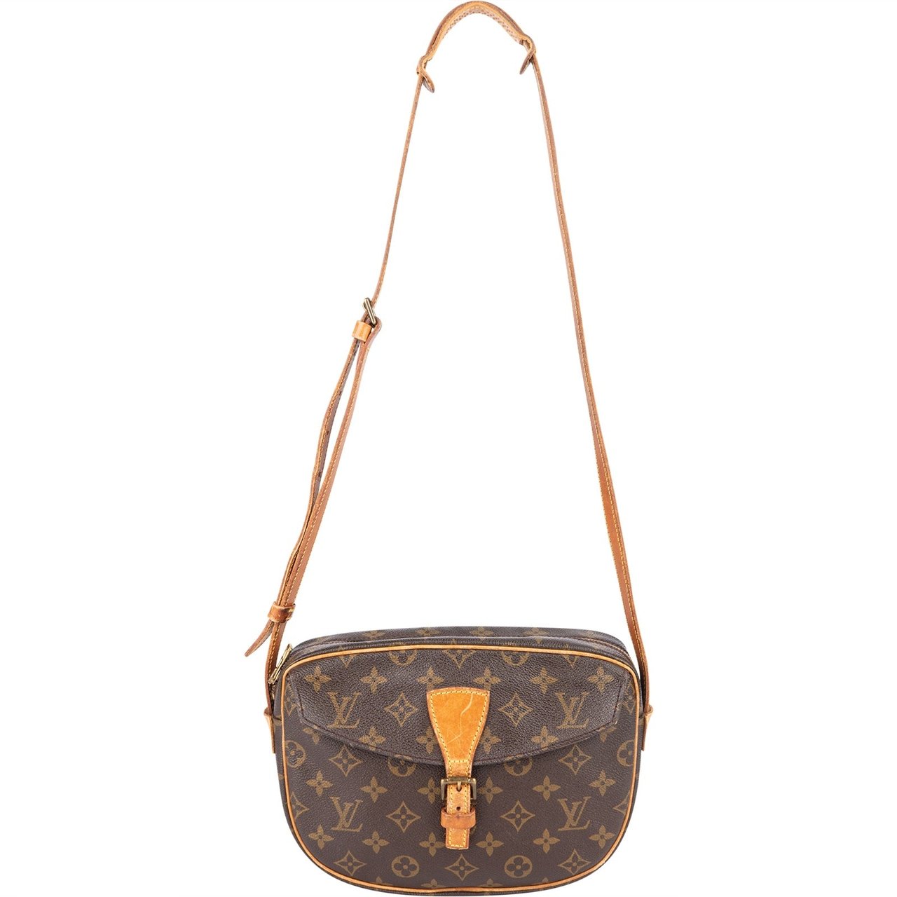 Louis Vuitton Louis Vuitton Monogram Canvas Jeune Fille GM Crossbody Bag Bruin